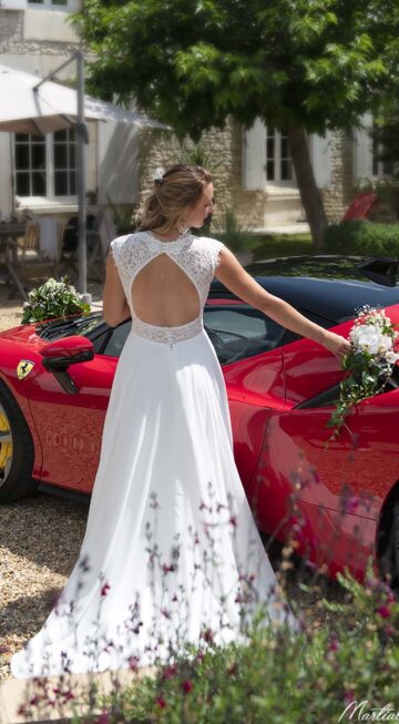 Robe de mariée au logis de la soloire Angoulême